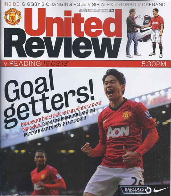 Manchester United FC v Reading FC